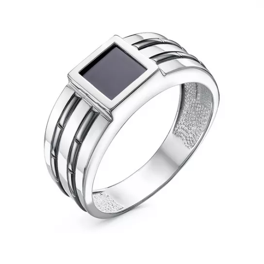 Кольцо-печатка из серебра