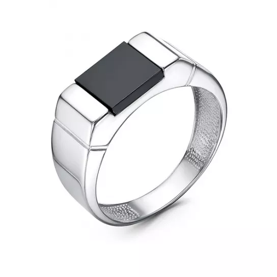 Кольцо-печатка из серебра