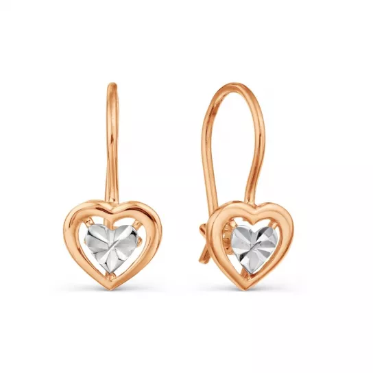 Серьги детские из золота