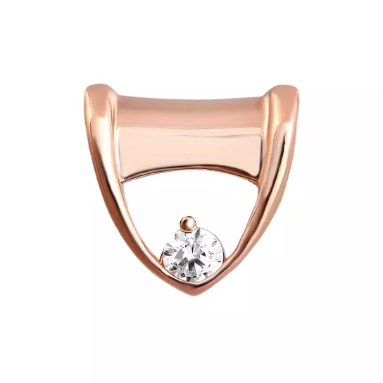 Подвеска с фианитом из золота