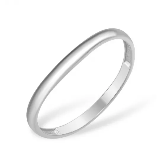 Кольцо обручальное из серебра