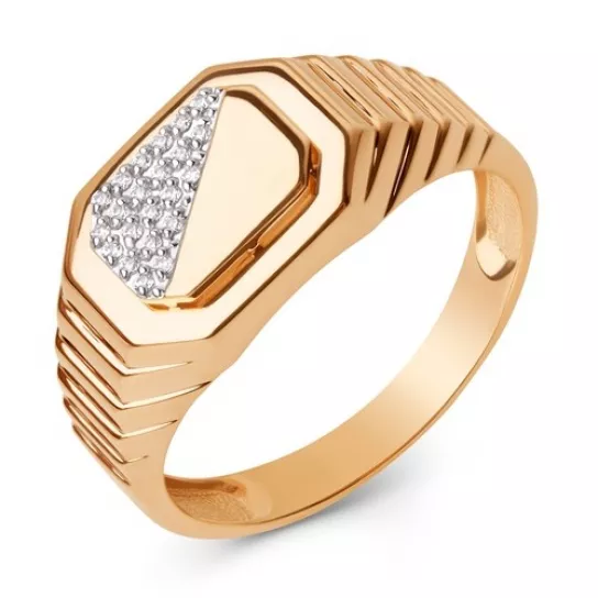 Кольцо-печатка из золота