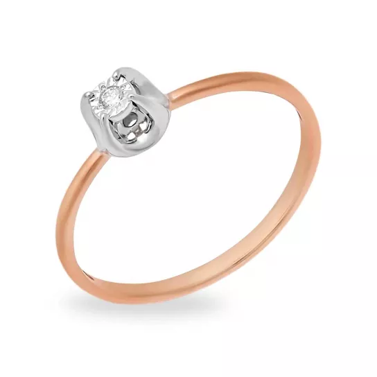 Кольцо с бриллиантами из золота