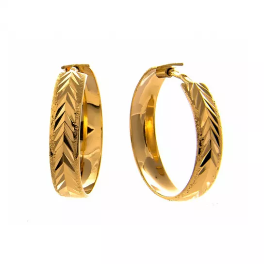 Серьги-конго из золота