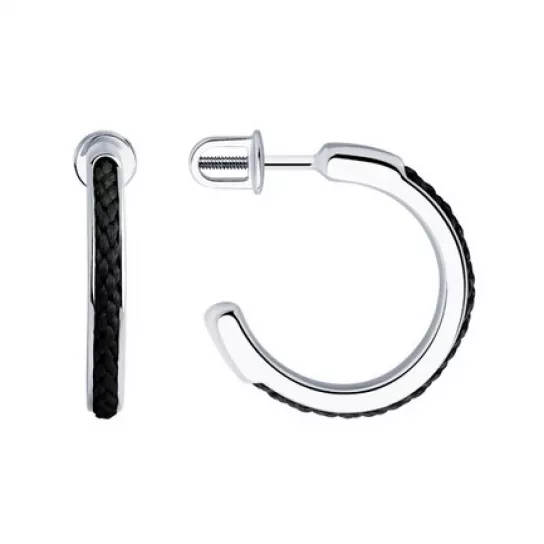 Пусеты из серебра