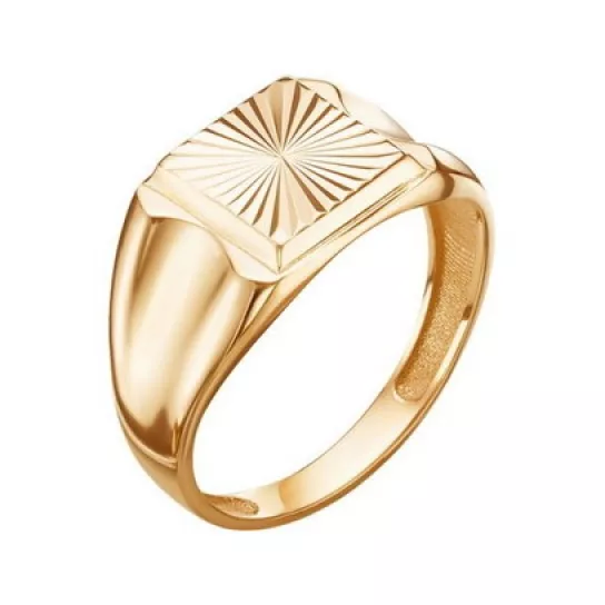 Кольцо-печатка из золота