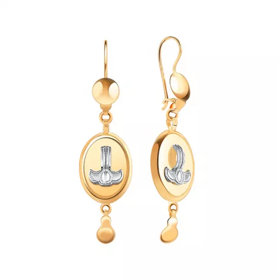 Серьги-самовары из золота