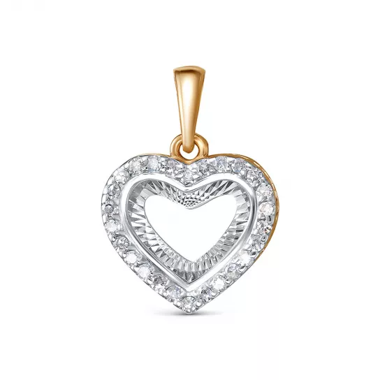 Подвеска с бриллиантами из золота