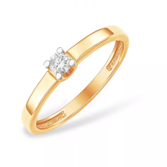 Кольцо с бриллиантами из золота