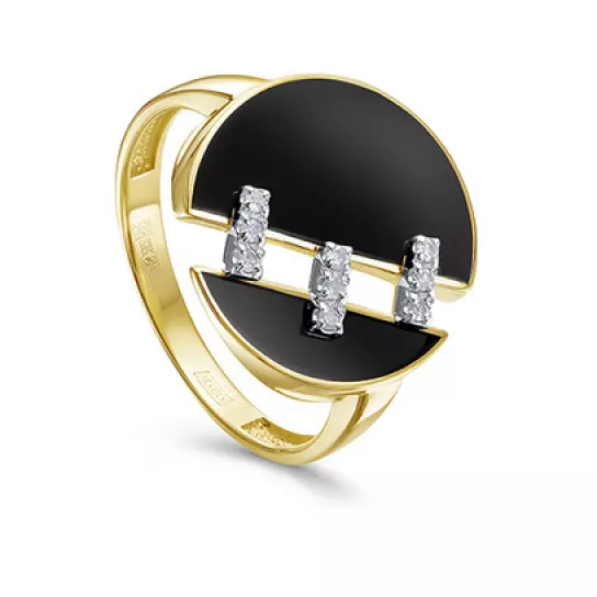 Кольцо с бриллиантами из золота