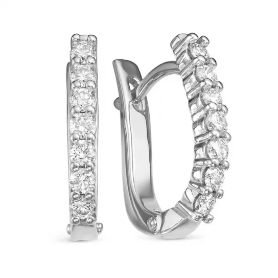 Серьги с бриллиантами из золота