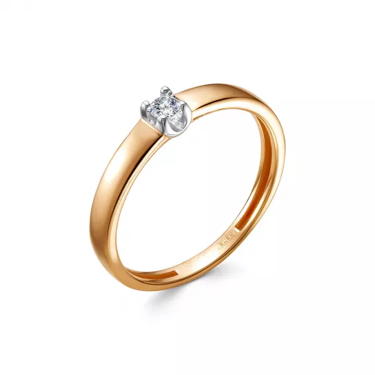 Кольцо с бриллиантами из золота